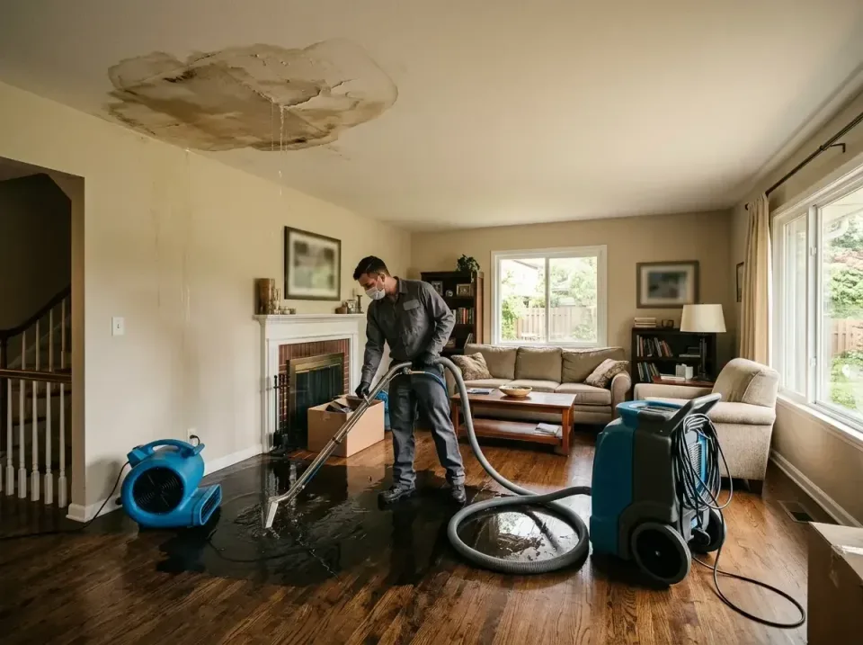 attic-pipe-burst-ceiling-drip-008 — frequently asked questions, Water Damage Restoration & Carpet Care in Fairfield Universi…